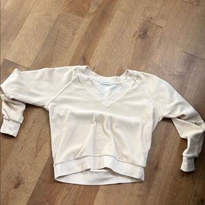 Perfectwhitetee Off-White V-Neck Top